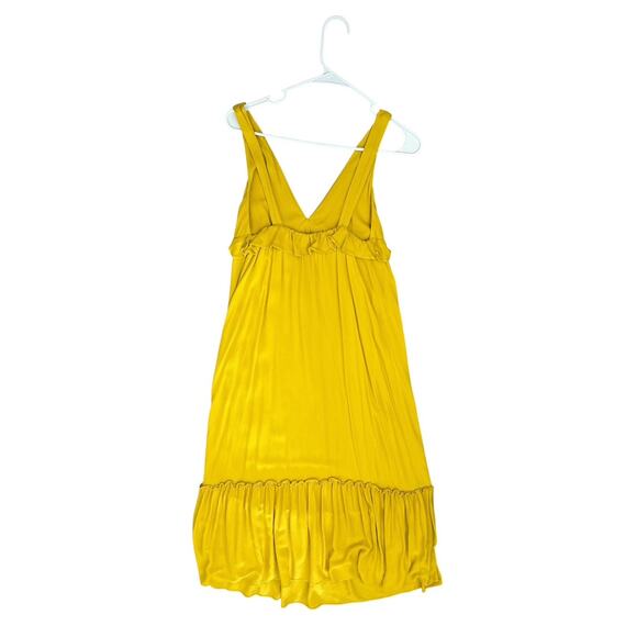 Who What Wear Yellow Ruffle Maxi Size X Small - Picture 5 of 9